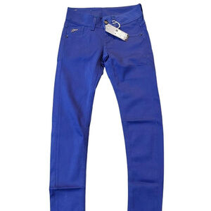 Retro Vintage G-Star Raw Electric Blue Lynn Skinny Jeans Pants Trousers Sz 25